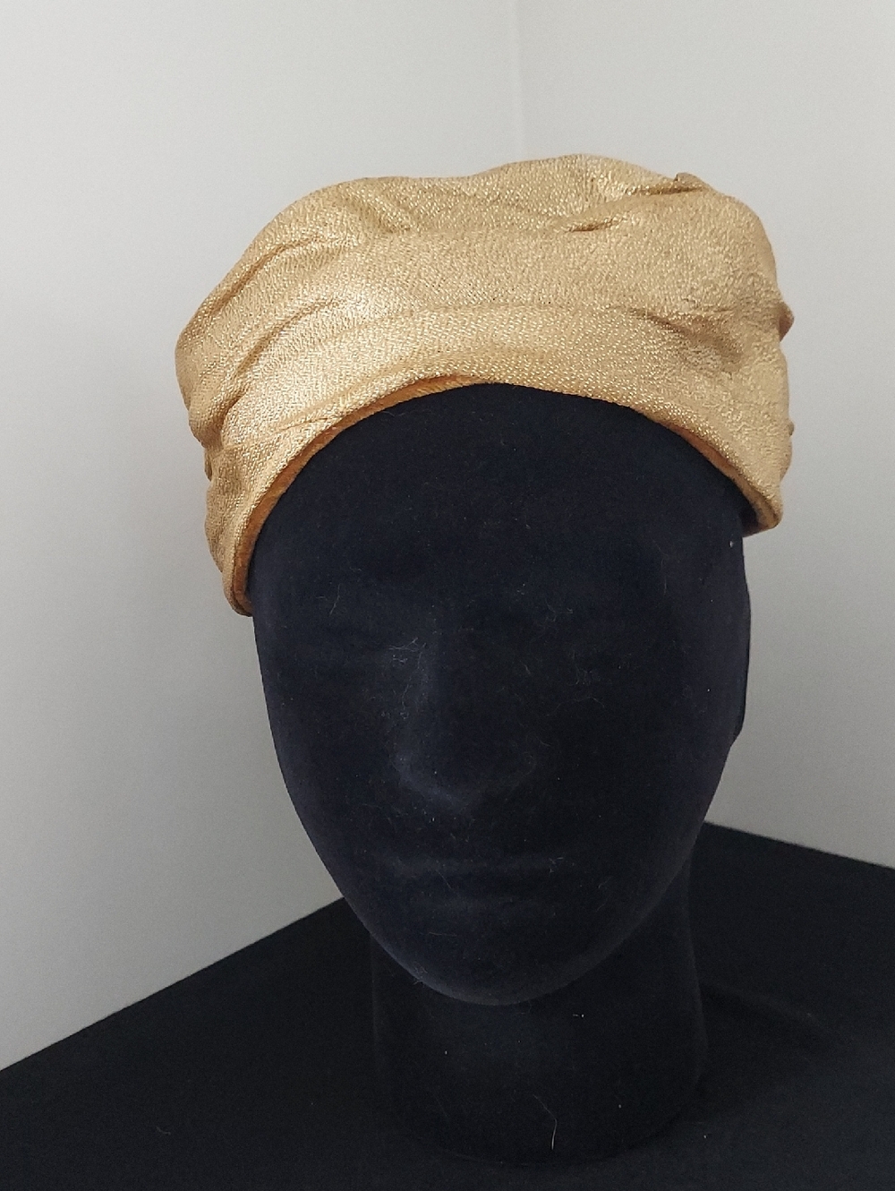 Women's Vintage Union Made Metallic Gold Hat